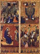 Barnaba Da Modena THe Coronation of the Virgin ,the trinity,the tirgin and child,the Crucifixion Germany oil painting artist